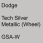 Preview: Dodge, Tech Silver Metallic (Wheel), GSA-W.